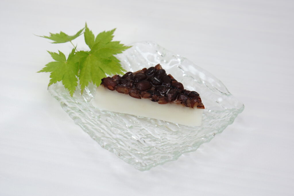 Minazuki on a glass plate